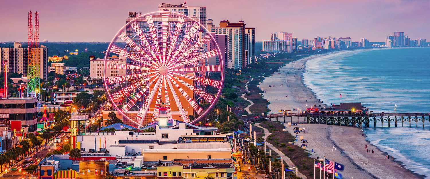 Coastal view of a city in South America